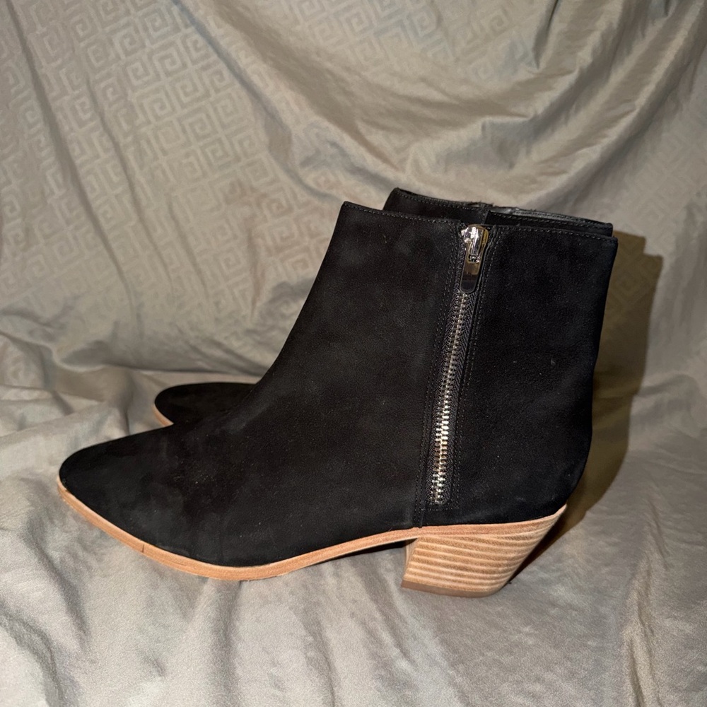 Nordstrom Black Suede Ankle Booties